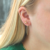 Starburst Crystal Stud Earrings 18K Gold Vermeil | Sterling Silver CZ Crystals Nickel Free Hypoallergenic Ships from CA
