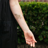 Butterfly (Gold) Tattoo Pair
