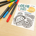 Savory Eats - Color Your Own Stickers