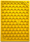 Honeycomb Design Emat Enrichment Licking Mat - Yellow - Large