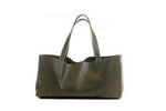 Tool Tote Leather Bag: Olive