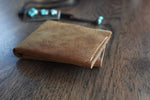 Tan Buck Bifold Wallet - leather