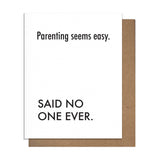 Easy Parenting - New Parent Card