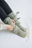 Warm & Soft Open Work Knit Long Lounge Socks 🧦