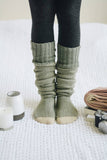 Warm & Soft Open Work Knit Long Lounge Socks 🧦