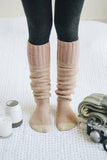 Warm & Soft Open Work Knit Long Lounge Socks 🧦