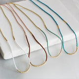 Lithe Beaded Necklace - either color