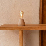 Zavi Light Brown Rechargeable Table Lamp | LED, Cordless & 80-Hour Battery Life