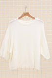3/4 SLEEVE RAGLAN ALPACA SWEATER nais Paris