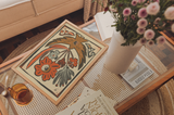 "Providing Bird" Colorful Wildflower Bird Art Print Boho