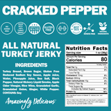 Cracked Pepper Turkey Jerky (2.2oz)