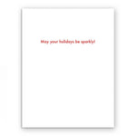 Sparkly Santa Greeting Card