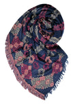 Menagerie Stripe Jacquard Fabric Scarf Wrap
