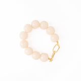 Cece Large Resin Bead Bracelet Milky White Wholesale