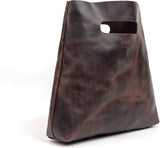 Minimalist Handmade Handbag | Full Grain Leather Grocery Bag
