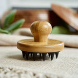 Bamboo and Silicone Scalp and Body Massager| Gift Bestseller
