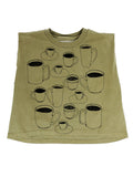 Coffee Cups Maisie Heavyweight Muscle Tee