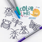 Color Your Own Bug Stickers