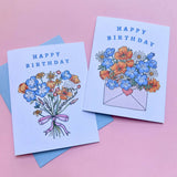 California Wildflowers Birthday Card