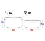 Stainless Steel Pet Food + Water Bowl | 32oz and 64oz
