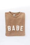 BABE Mineral Graphic Top: S / LT.TAN