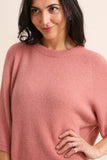 3/4 SLEEVE RAGLAN ALPACA SWEATER nais Paris