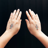 Robot Tattoo Pair