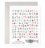 Merry Motif Holiday Greeting Card