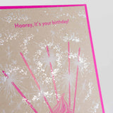 Birthday Sparklers Cupcake Card