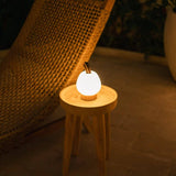 Cooper Light Brown Wooden Rechargeable Table Lamp | Cordless, Dimmable & Stylish