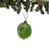 Green Beaded Lime Food Polish Glass Christmas Tree Ornament