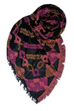 Menagerie Stripe Jacquard Fabric Scarf Wrap