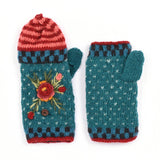 Aubrey - women's wool knit handwarmers: Light Natural