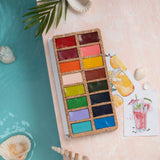 Spring Pans Set - 16 Watercolors | Ecofriendly | Handcrafted