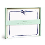 Navy Bow Flat Note Set