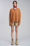 Geneva Crewneck Sweater Pullover camel