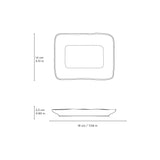 Juta Rectangular Platter 7.08 x 5.51" Litchi