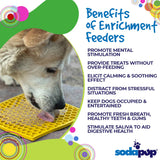 Honeycomb Design Emat Enrichment Licking Mat - Yellow - Large