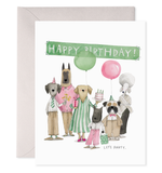 Dog Party Birthday | Birthday Greeting Card