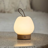 Cooper Light Brown Wooden Rechargeable Table Lamp | Cordless, Dimmable & Stylish