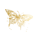 Butterfly (Gold) Tattoo Pair