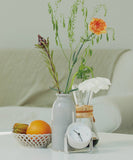 Ceramic Milk Bottle Vase Gray