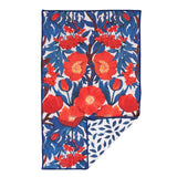 ICELANDIC POPPIES blu Kitchen Tea Towel