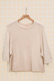 3/4 SLEEVE RAGLAN ALPACA SWEATER nais Paris