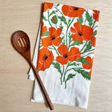 Poppies Tea Towel / Kitchen Decor / USA Made