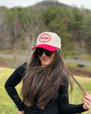 VINTAGE Mother Canvas Patch Hat - Red/Natural