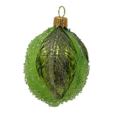 Green Beaded Lime Food Polish Glass Christmas Tree Ornament