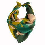 April Showers Scarf | 100% Silk Bandana | Floral Scarves