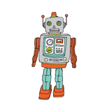 Robot Tattoo Pair