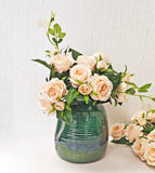 Ceramic Vase 6.75"T X 5.5"W X 5.5"D Green